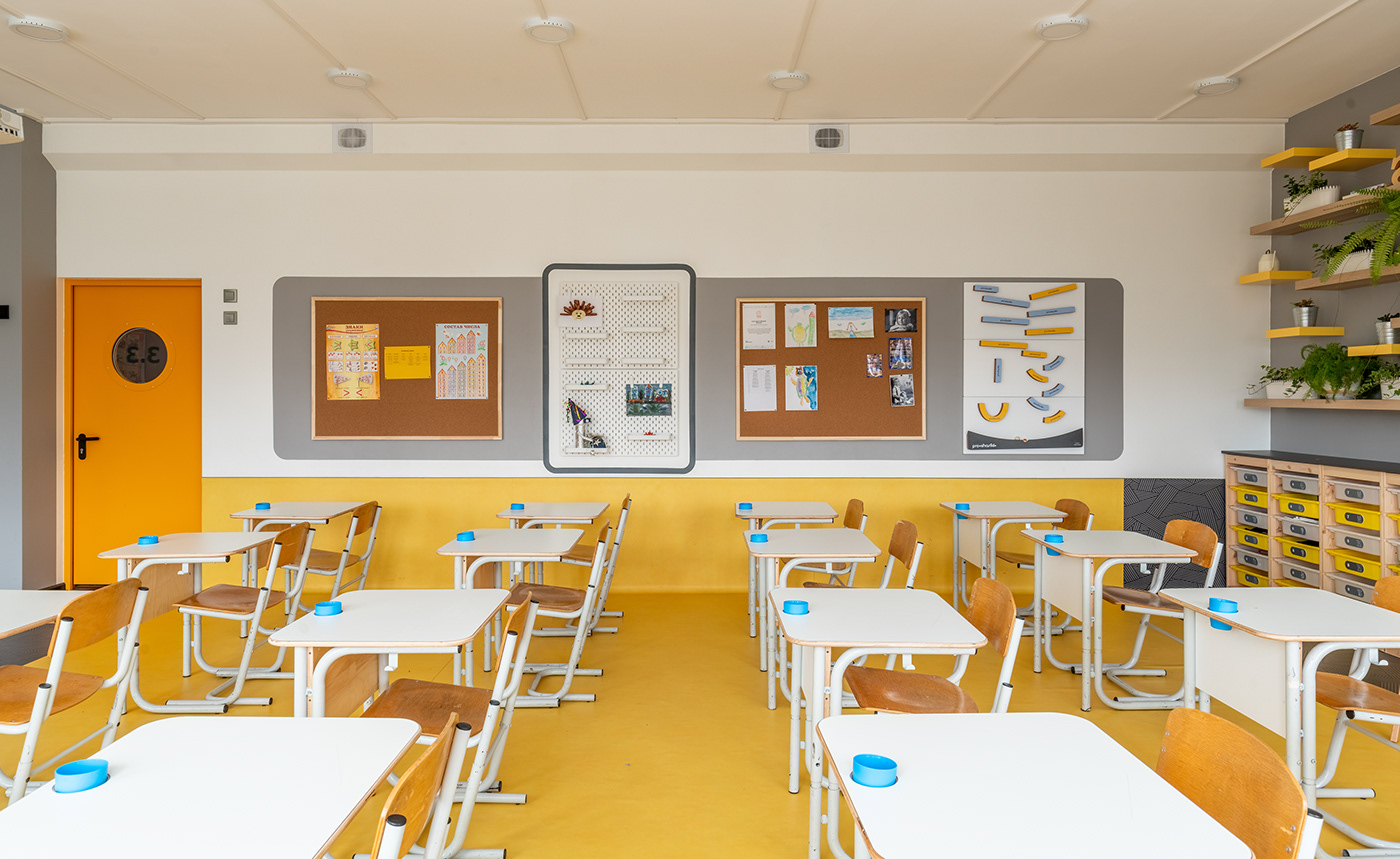 classroom Education furniture industrial design  Interior interior design  product school School Project