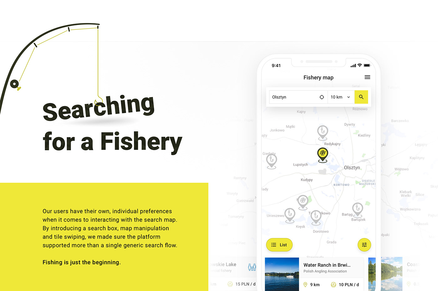 decathlon ux motion fishing stxnext STX UI app Booking map