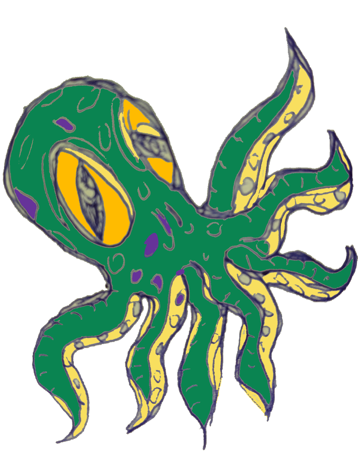 doodle kraken octopus sketch Twitch Emote