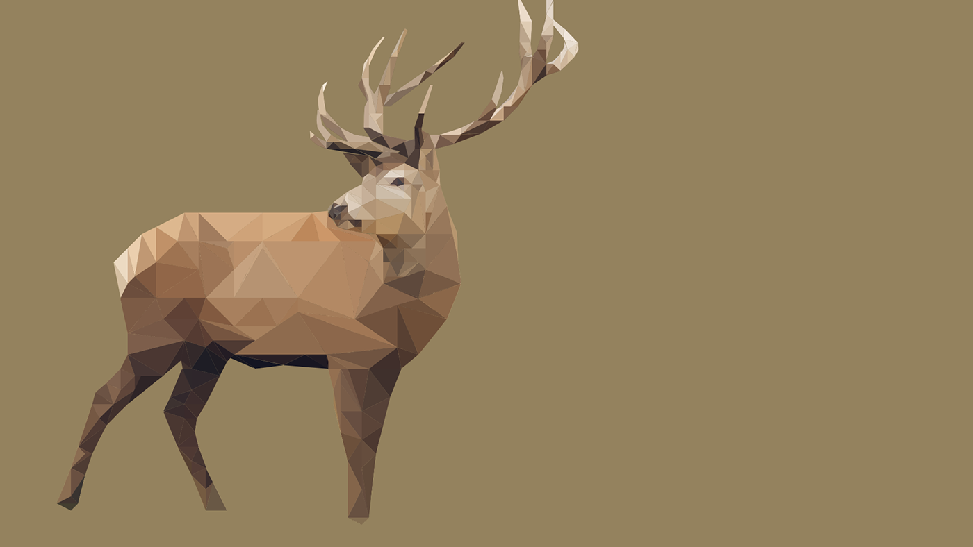 lowpoly art photoshop Low Poly artwork animals people Nature things objects