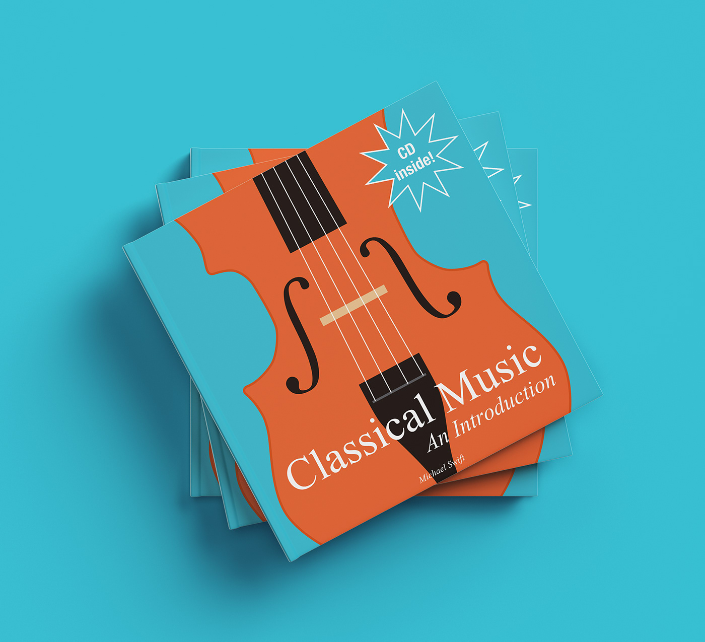 design book cover music editorial Mockup hardcover graphic
