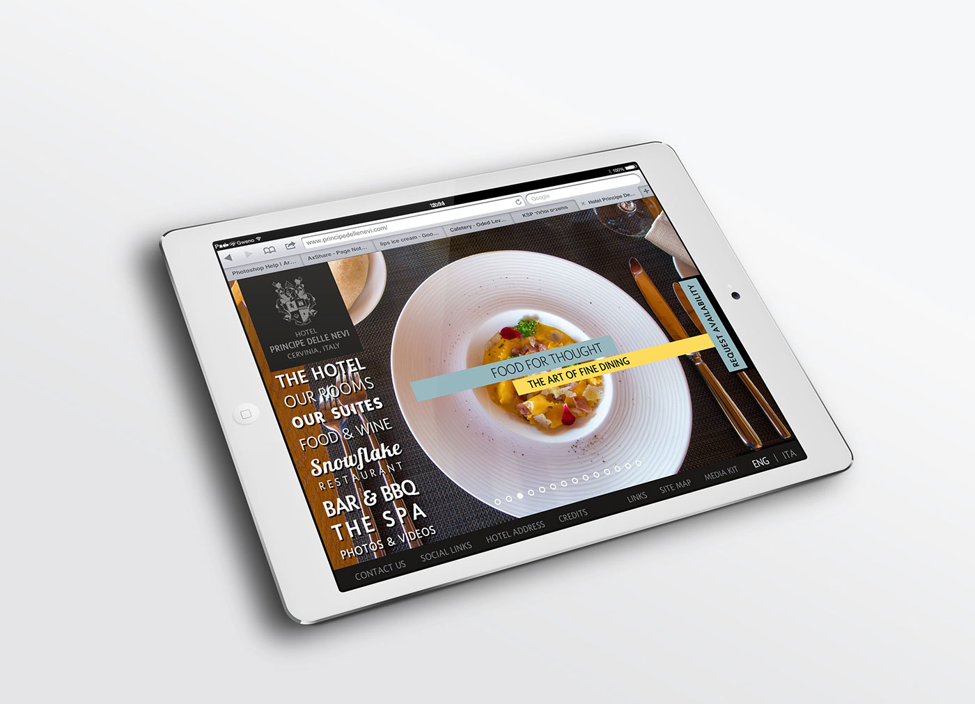 Adobe Portfolio hotel Responsive Website mobile app iPad iphone tablet Samsung nexus Food  restaurant identity logo mountain