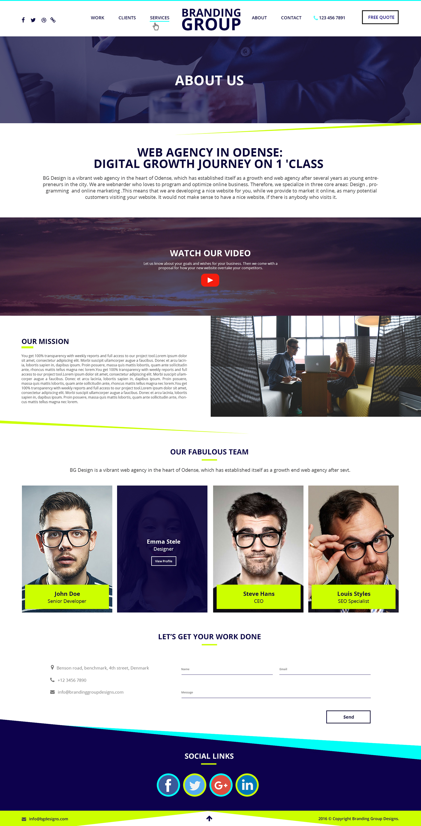 Creative Design photoshop Web Design  design Website