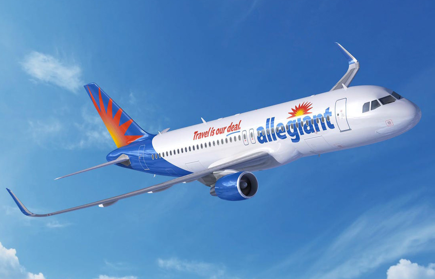 Allegiant Airlines airline airplane Travel flight design logo branding  Identity Design Rebrand