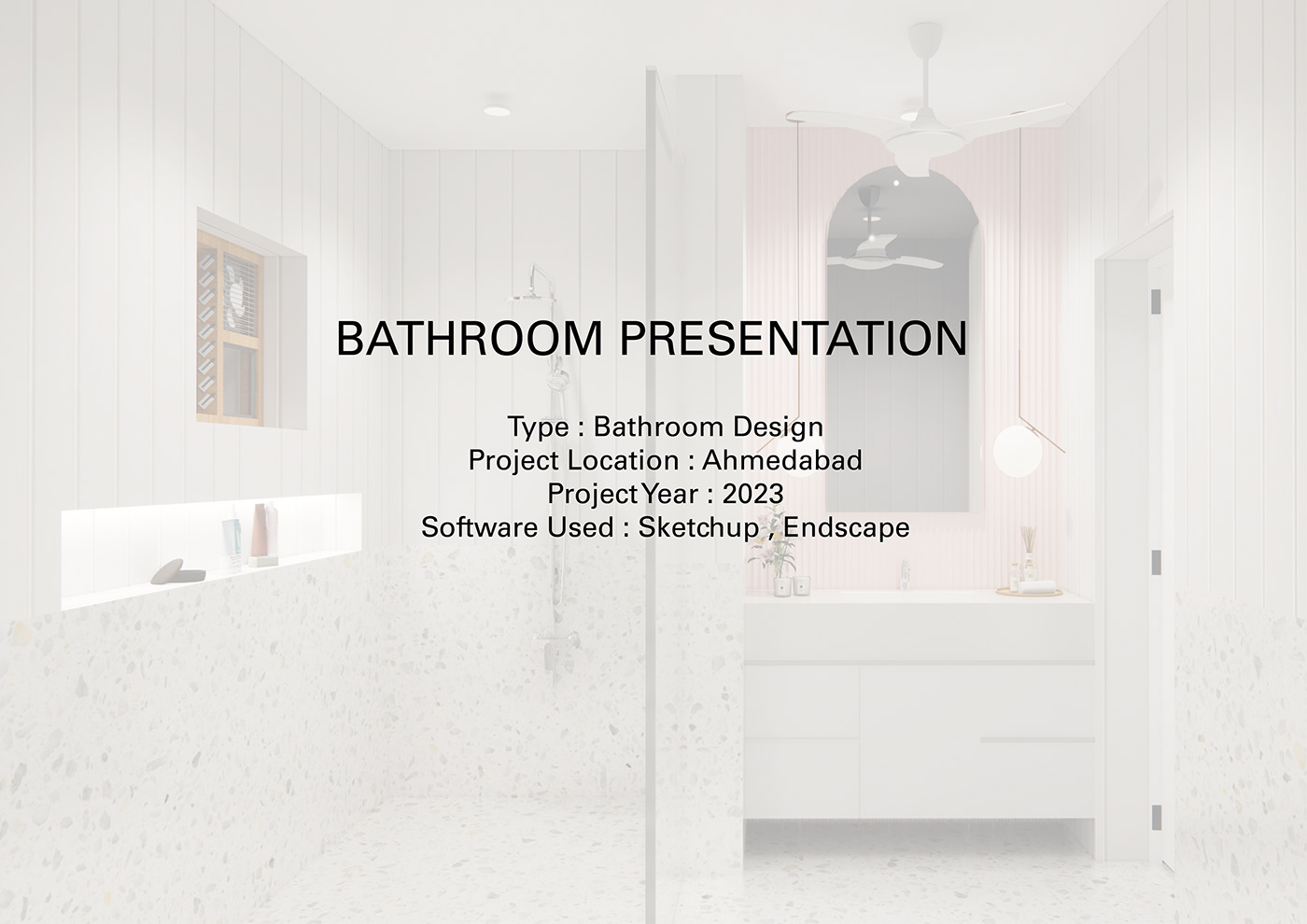 bathroom Render modern visualization SketchUP minimalistic Interior aesthetic Endscape