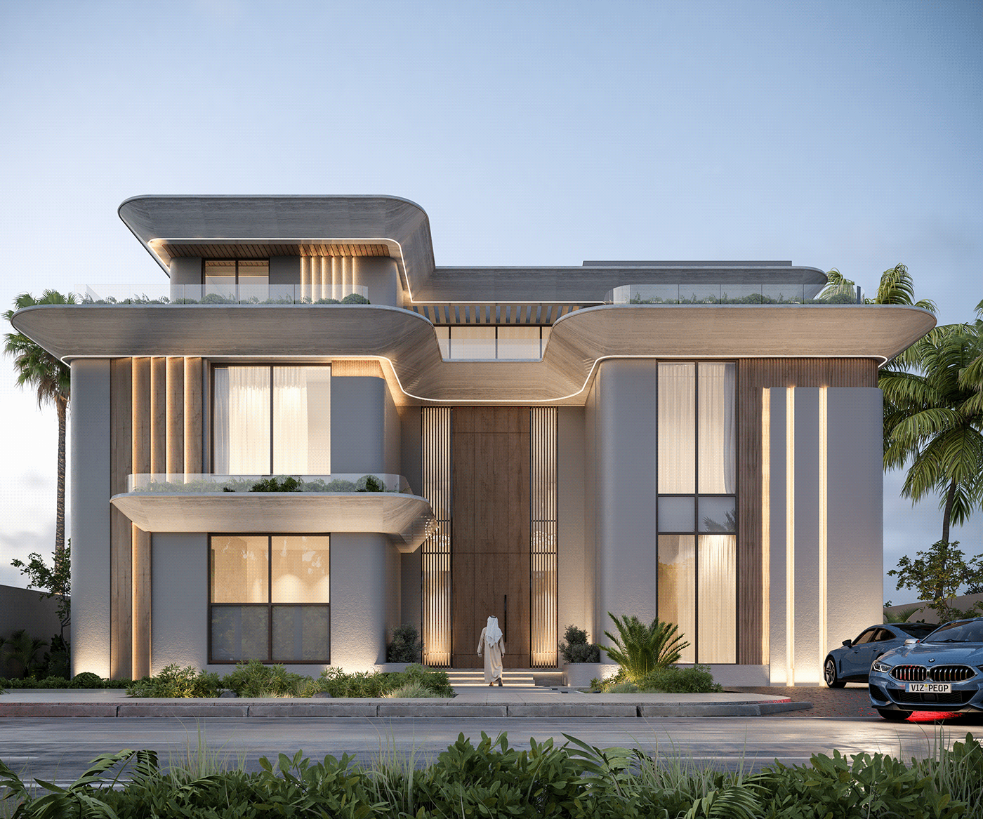 Qatar architecture archviz visualization Render architectural design 3ds max exterior vray