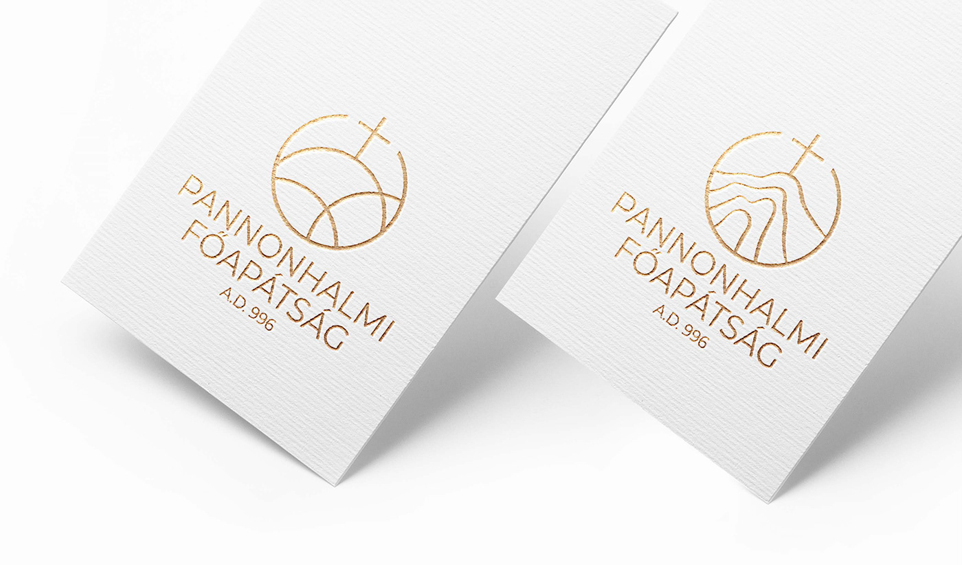 Archabbey brand concept logo pannonhalma