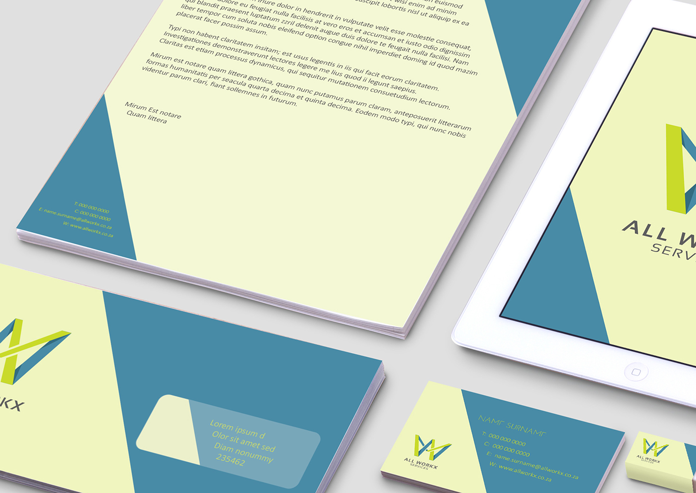 brand CI stationary card business logo identity commercial maintenance services repairs building