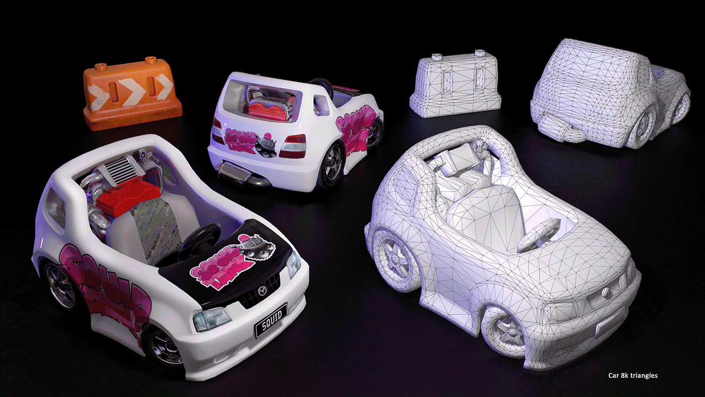 Nintendo cartoon Game Art fanart 3D car Vehicle happy Fun mariokart