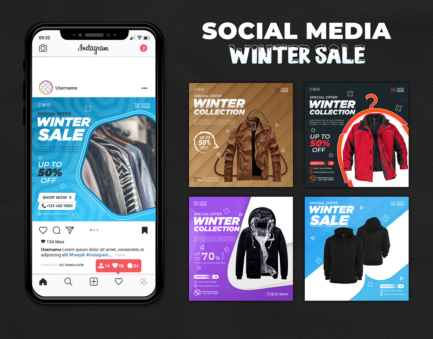 discount sale facebook post fashion sale sale social media Social media post winter winter fashion Winter sale