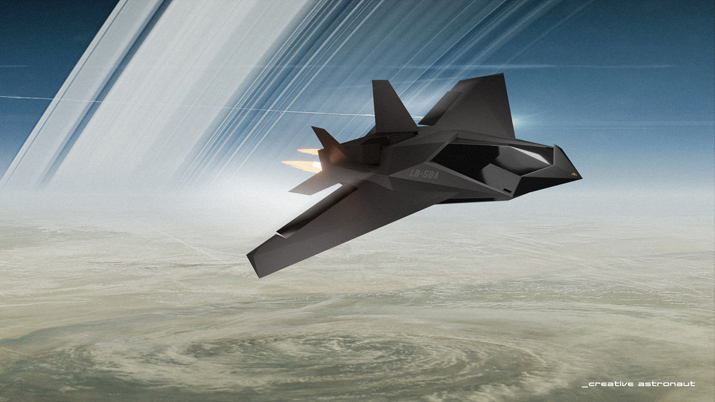 Aeronautics Aircraft blender rendering concept art conceptual design Visual Effects 