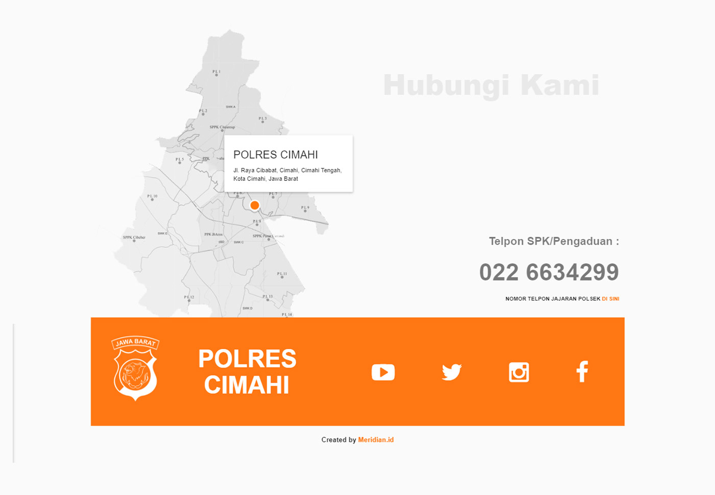 webiste UI ux homepage Government police official design