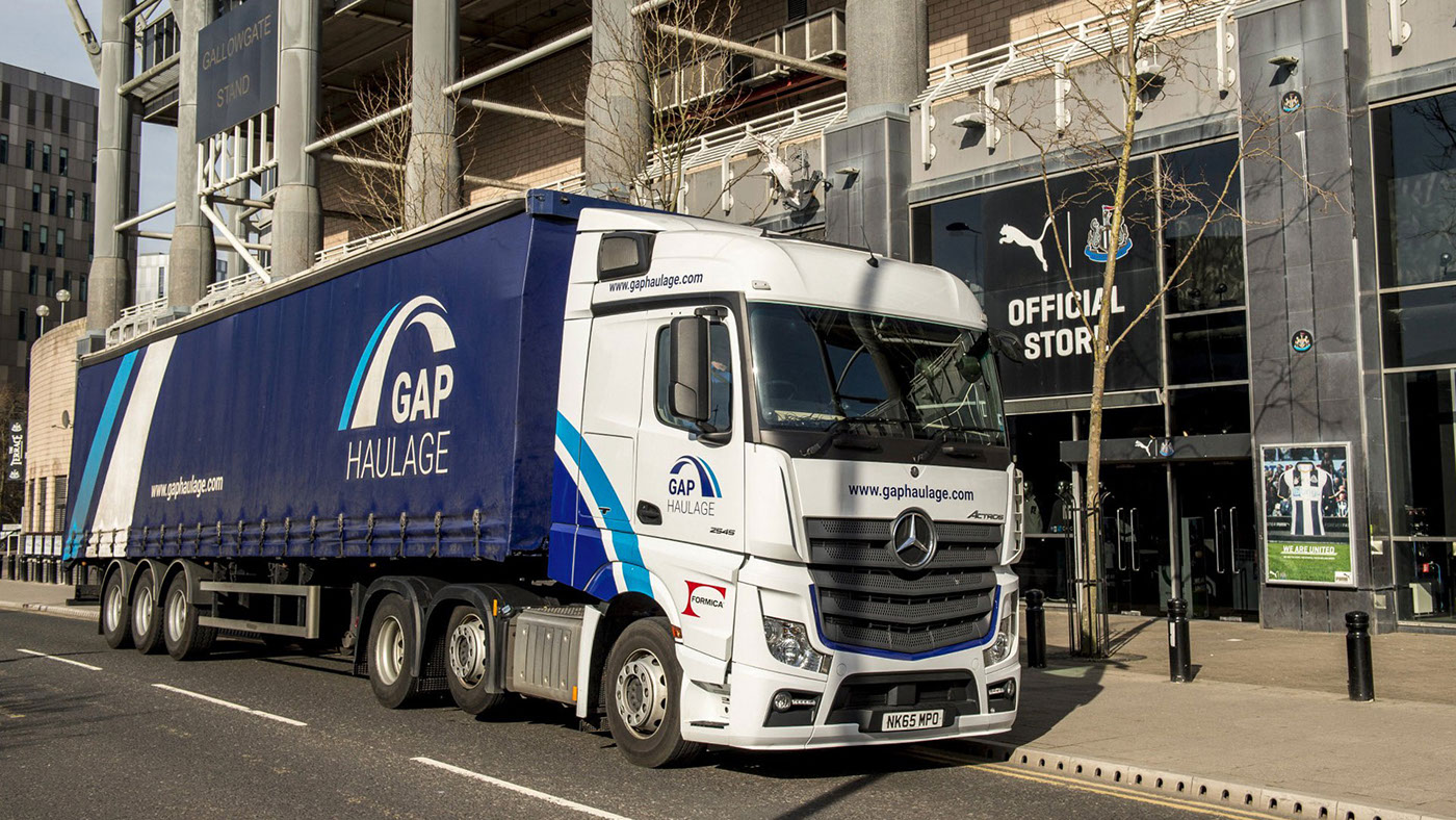 GAP Haulage branding  Logo Design waste management haulage road traffic