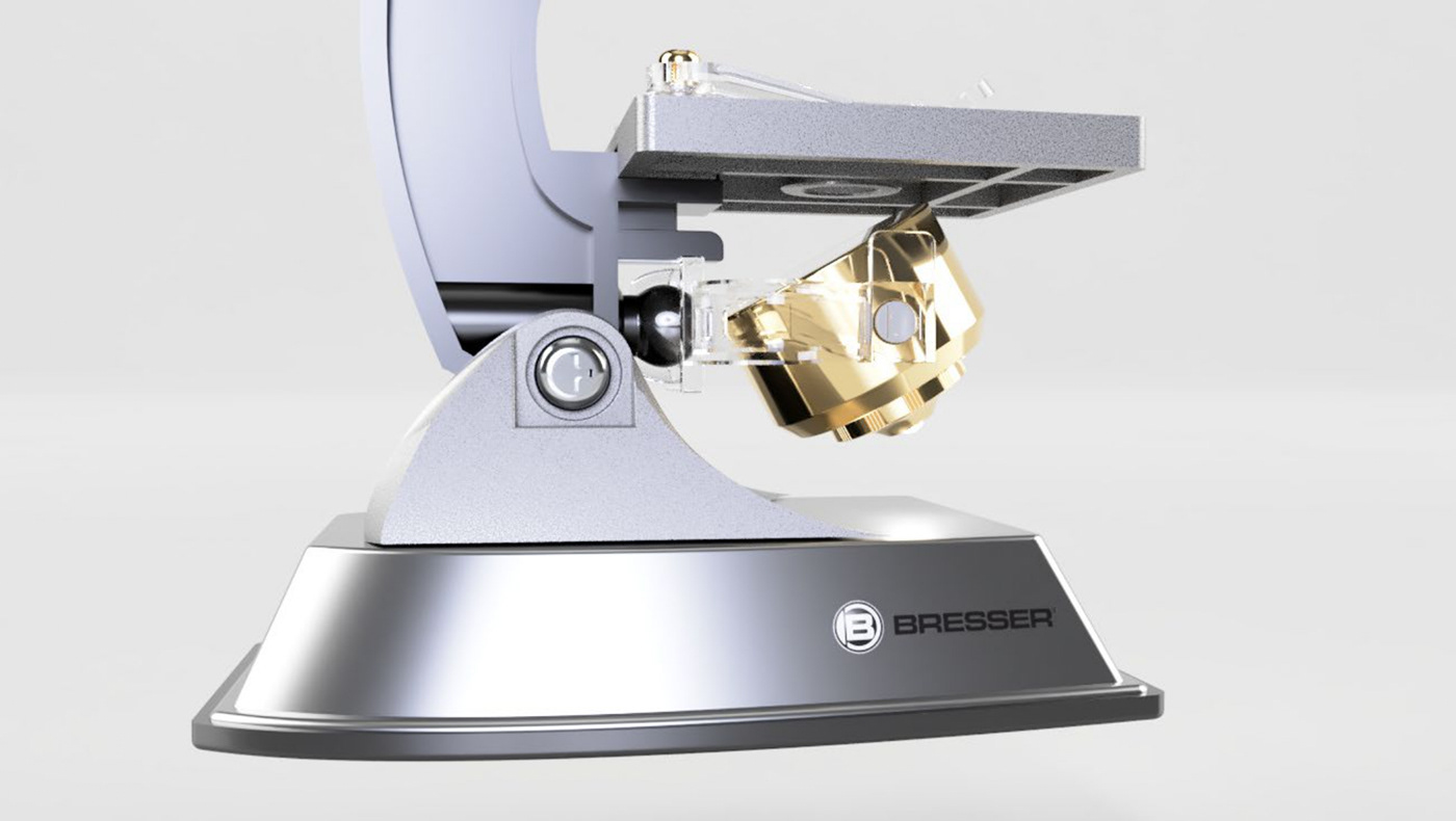 design fusion 360 identity industrial design  lab microscope microscopio product Renders science