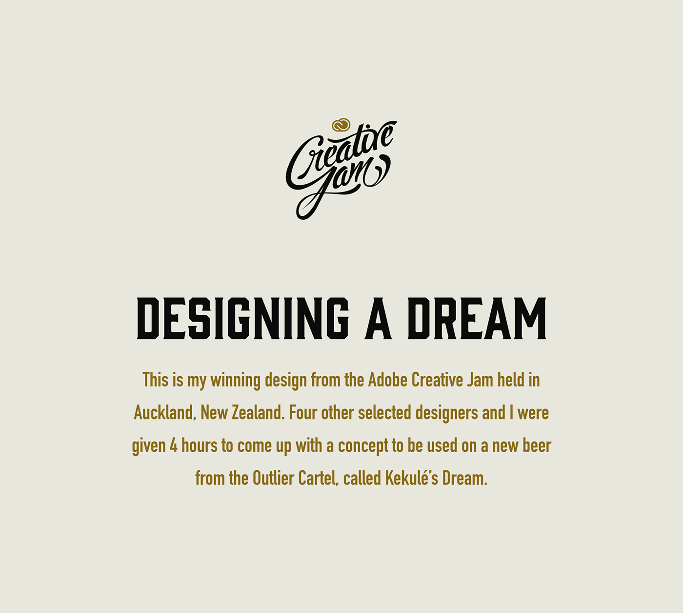 kekules dream beer Label Packaging adobe Adobe Creative Cloud
