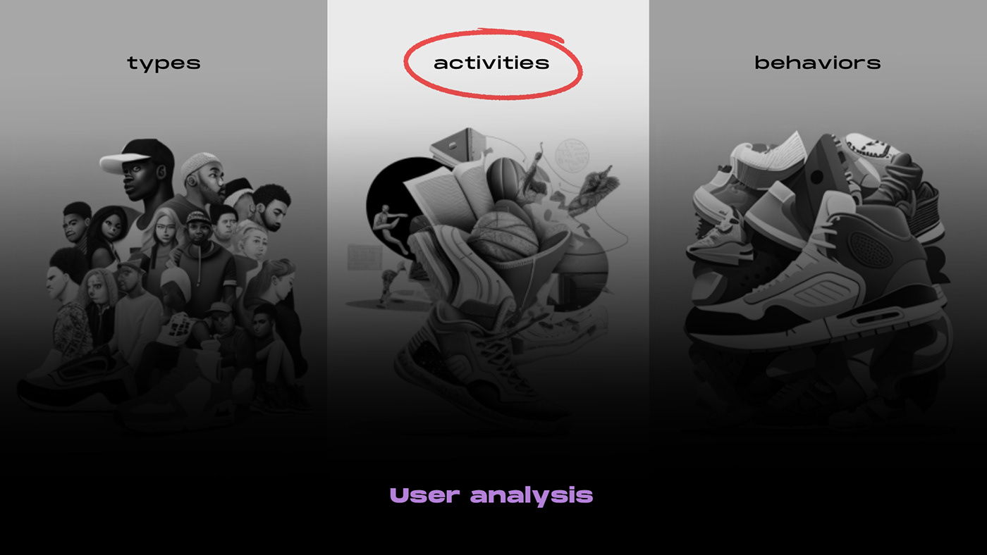 UI/UX immersive ai Virtual reality vr speculative design futuristic sneakers user interface ux