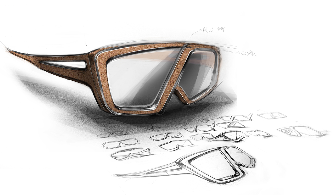 glasses Sunglasses marc tran cork pvd concept ISD eyewear