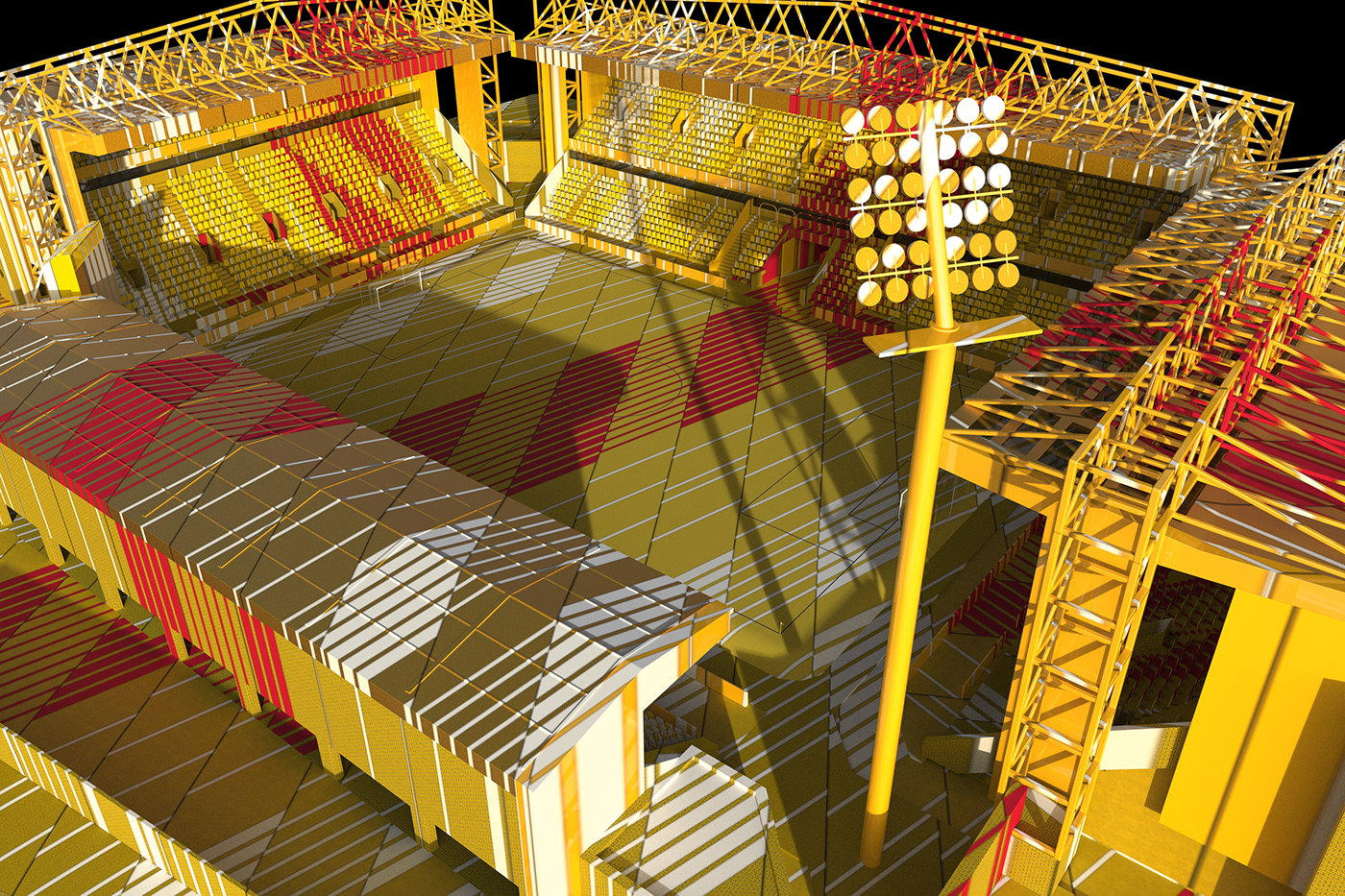 football stadium CGI digital art soccer graphics visualisation sport league