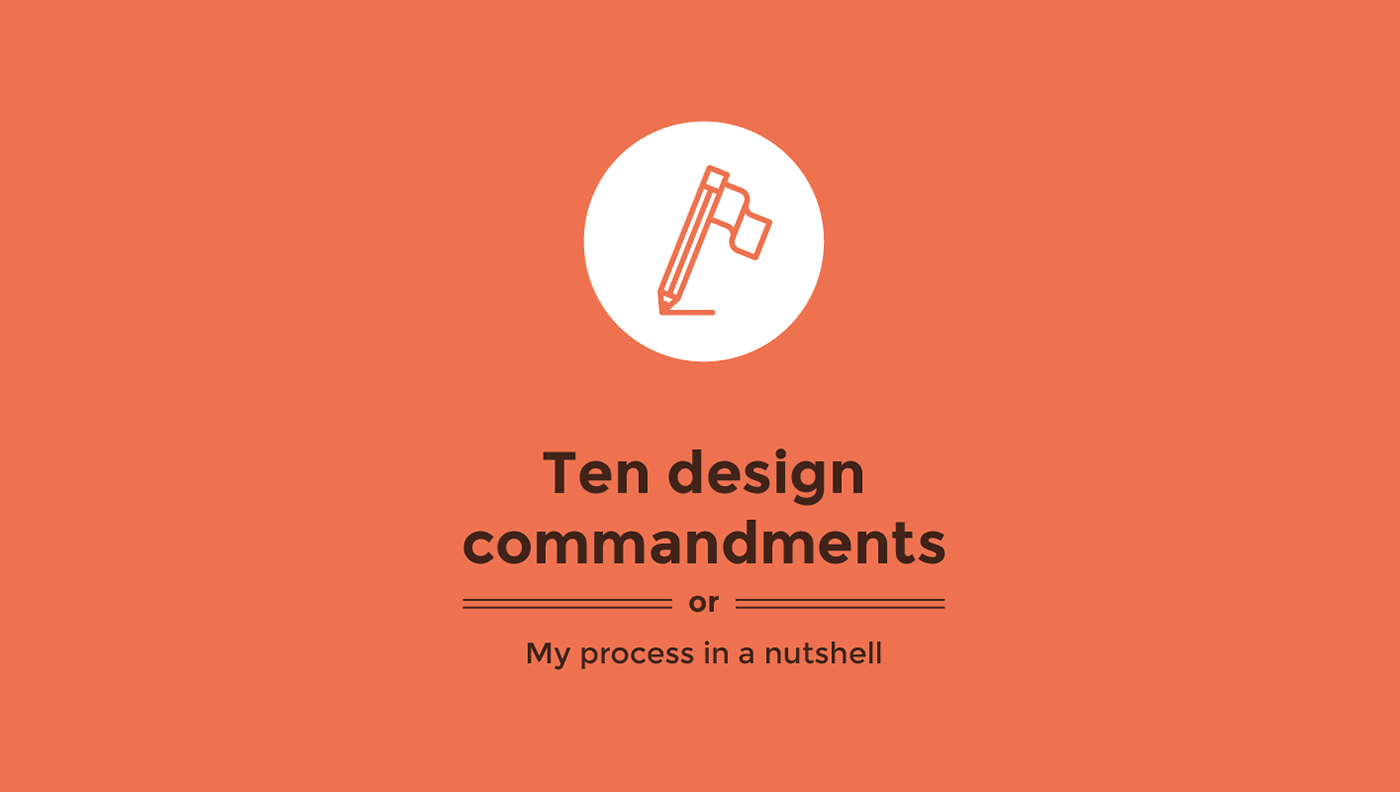 commandments design iconography process