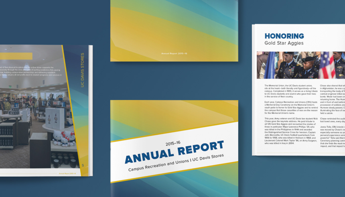 civilian Civilian Agency annual report report uc davis UC Davis Stores Layout print design  branding  catalog