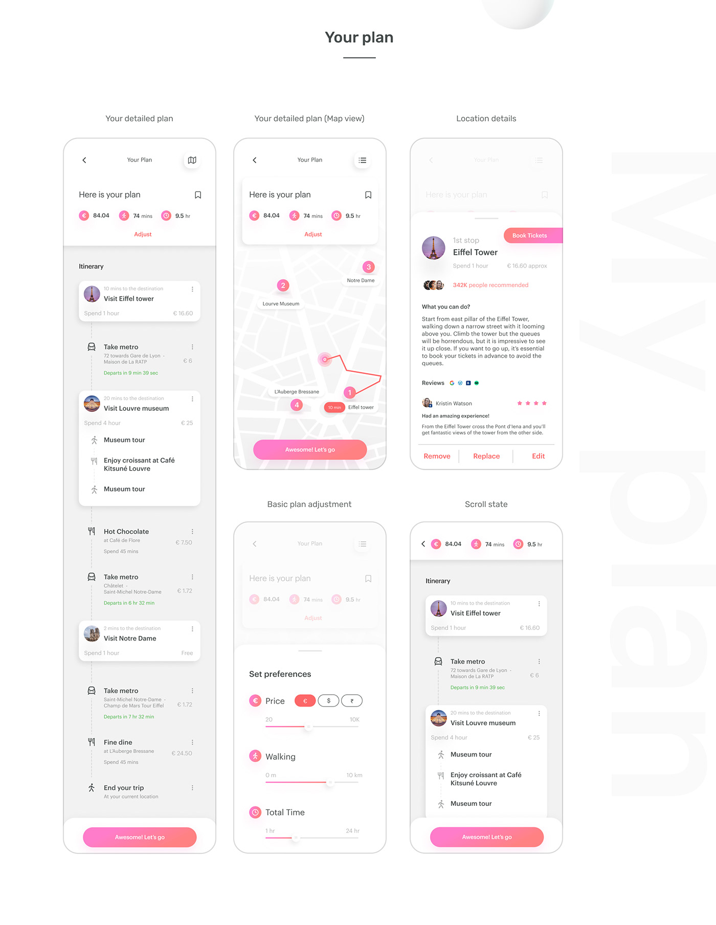 android app concept design HCI Plan research Travel UI ux