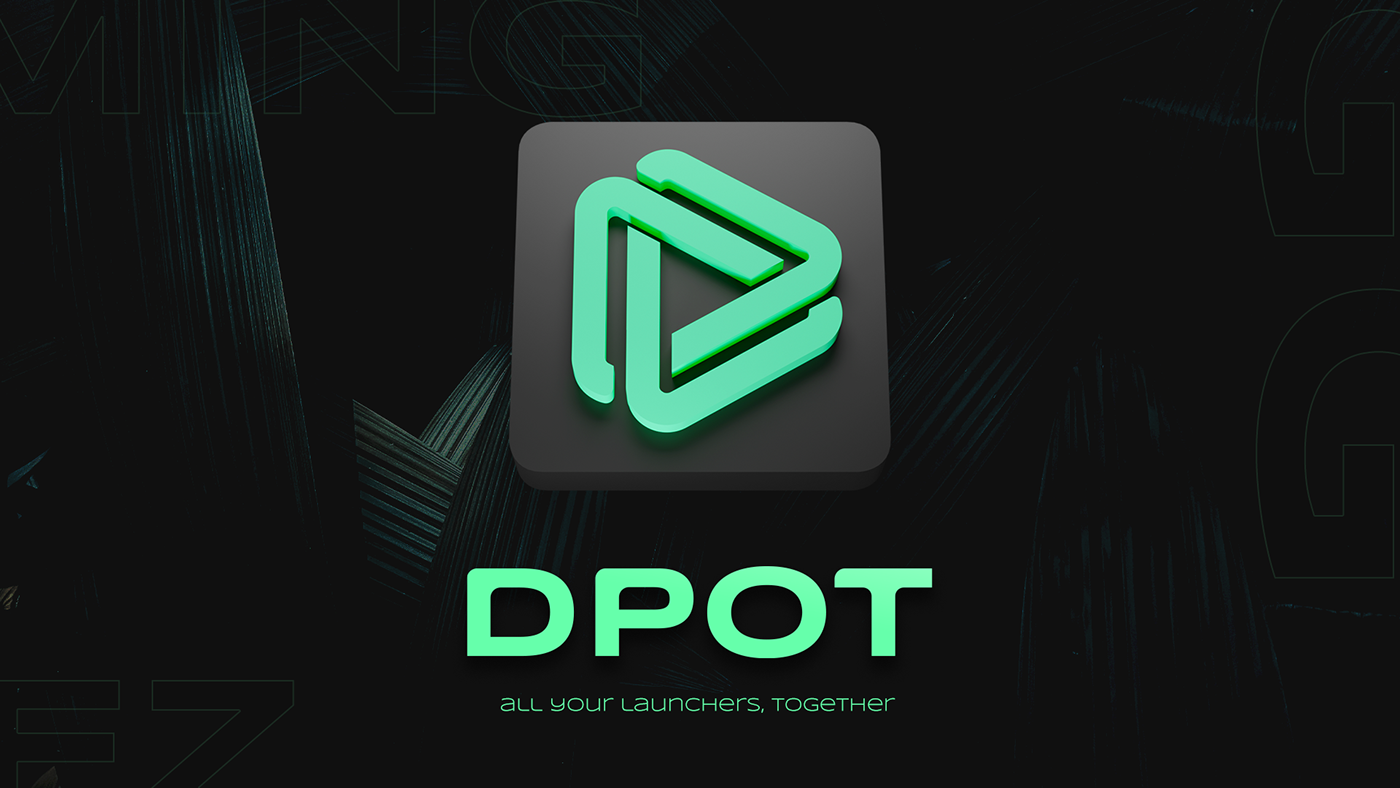 app branding  dpot Gaming Icon launcher logo Steam 3D blender
