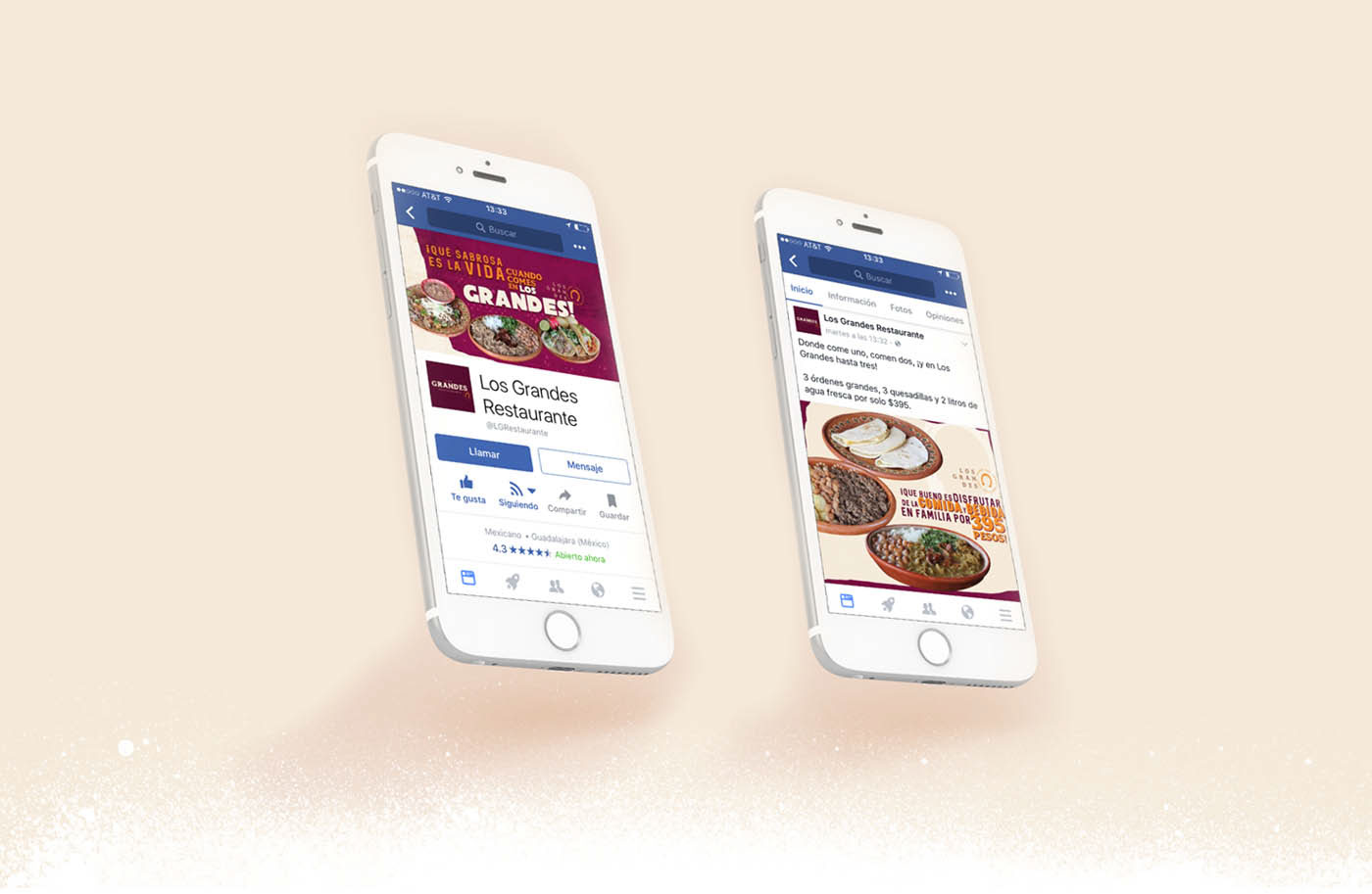 branding  design estrategia digital  Identidad de marca Food  comida mexicana Los Grandes restaurante diseño de marca