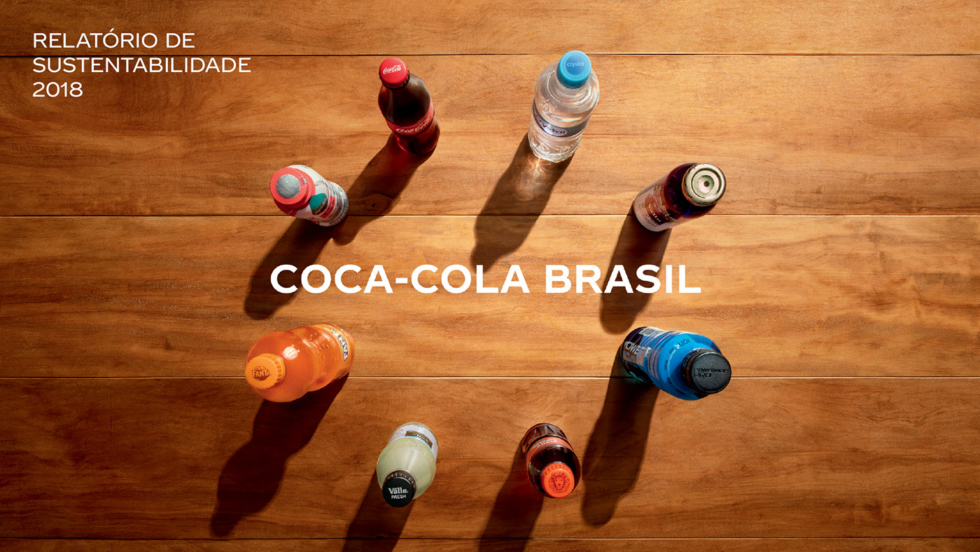 Coca Cola infographics drinks circular beverage coke Sustainability Transparency Brazil annual report