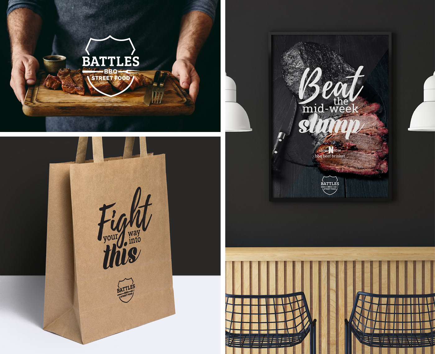 BBQ Food  branding  Logo Design logo visual identity Packaging label design lettering typography  