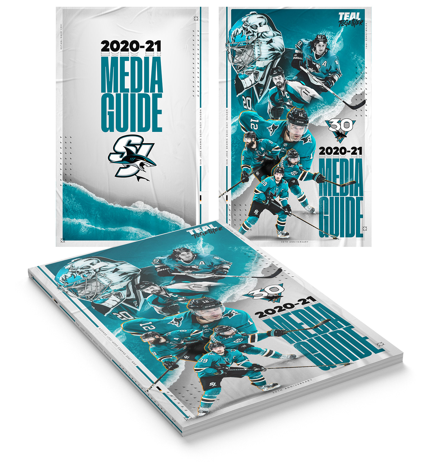 design system graphic design  hockey NHL Professional Sports San Jose Sharks visual brand