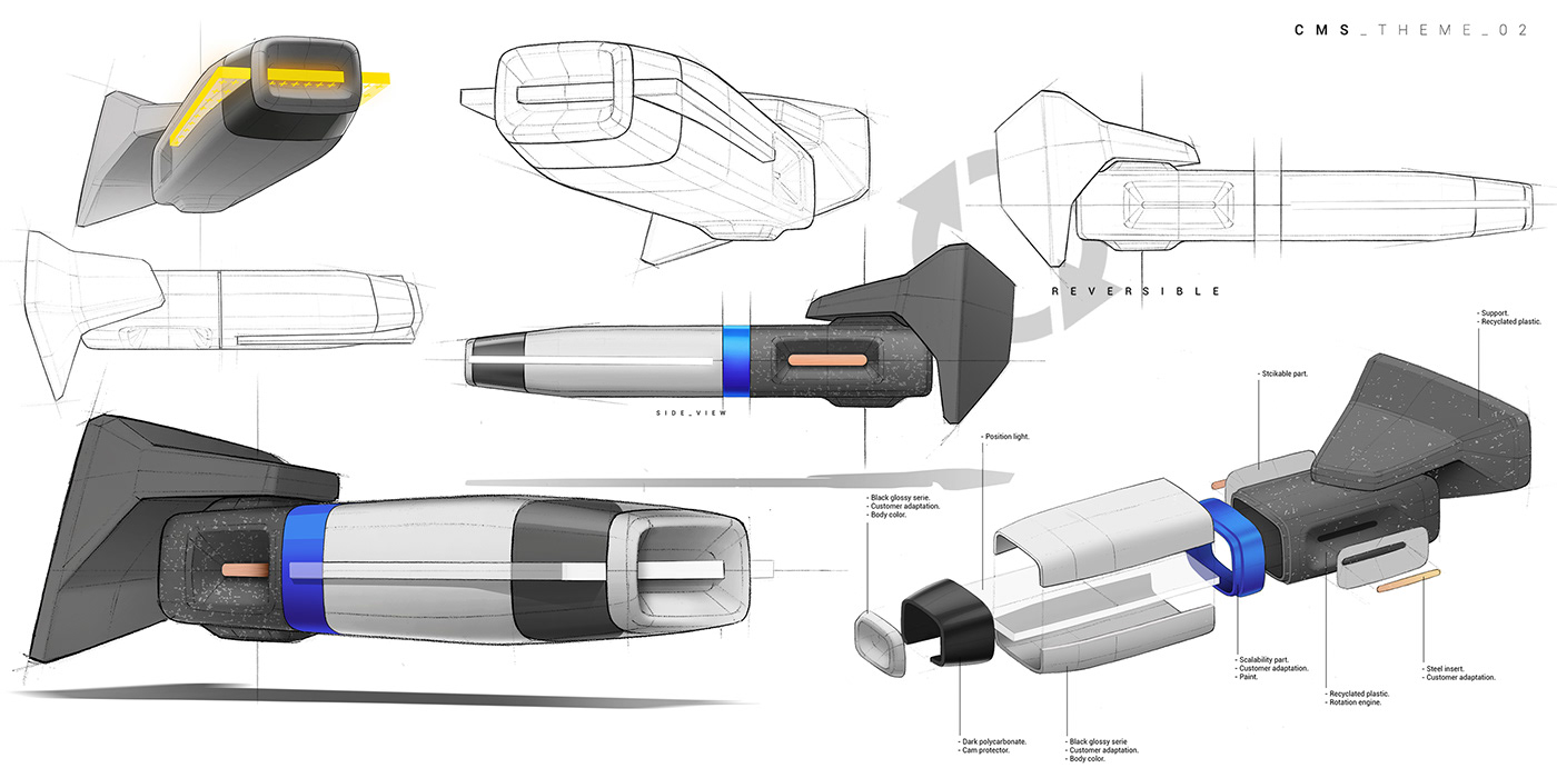 automotive   car concept design electric renault Truck Digital Art  sketch ILLUSTRATION 