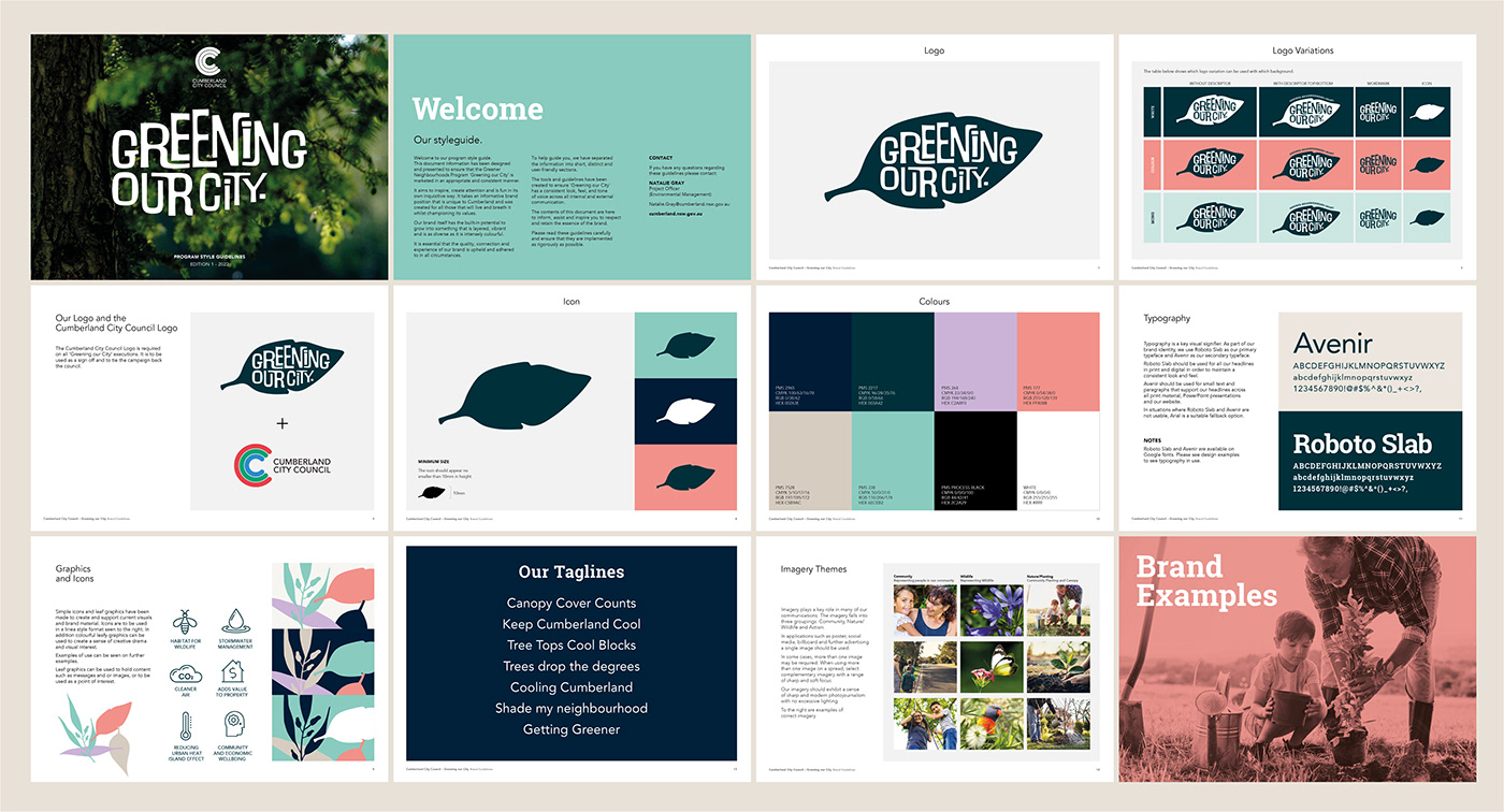 brand guidelines brand identity creative design enviromental Government Layout