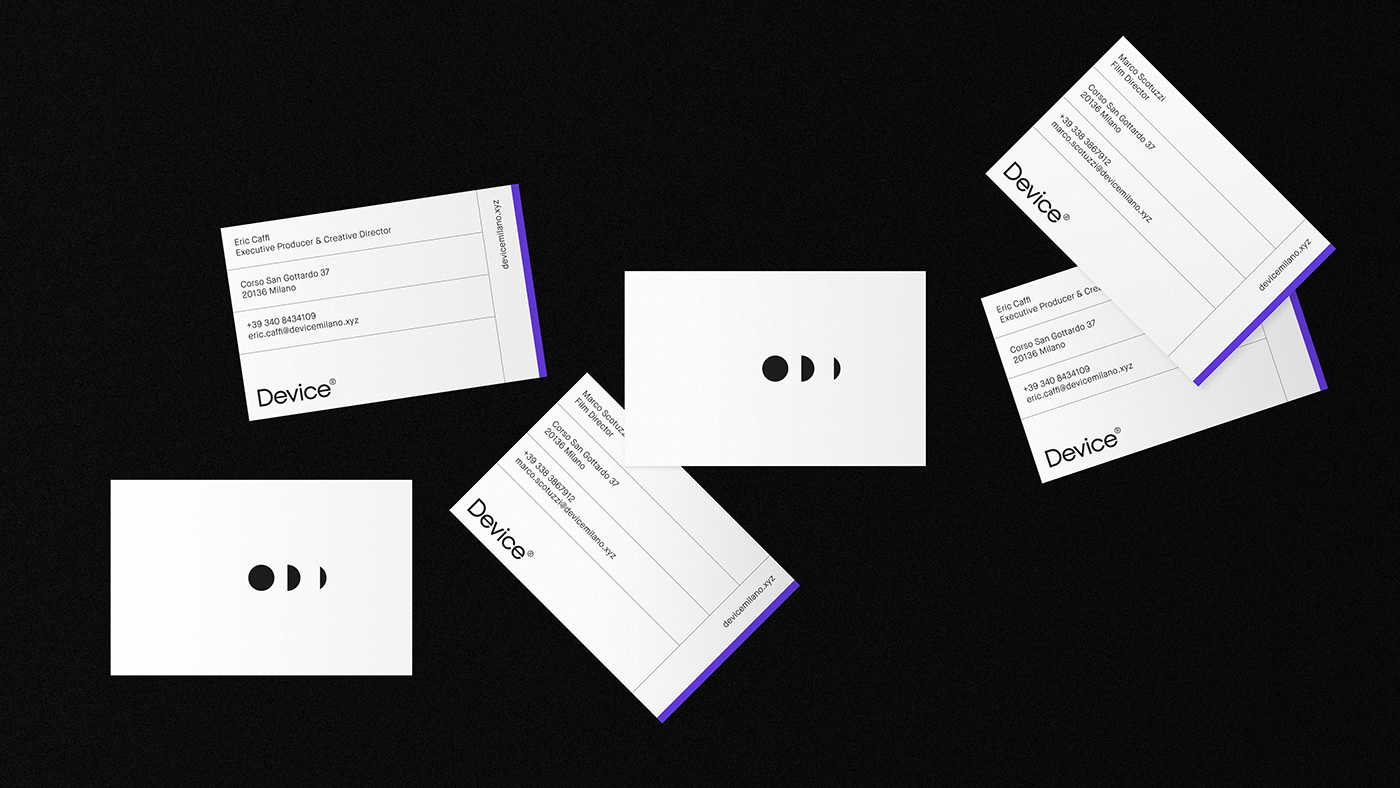 black and white brand identity business card custom typography design logo Logotype Stationery violet visual identity