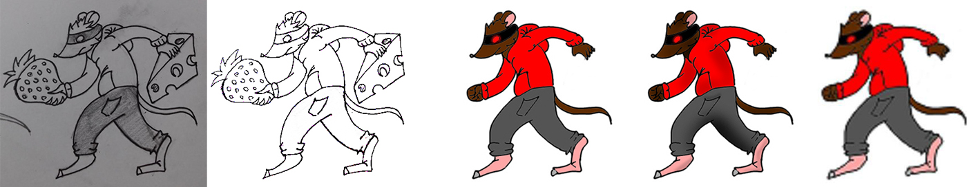 game design  Character design  rat