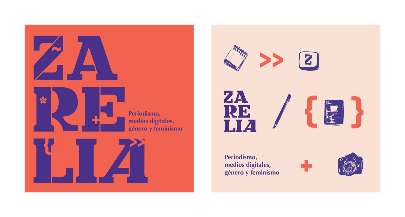 marca Logotipo woman feminismo feminism Periodismo journalism   Ecuador branding  lettering