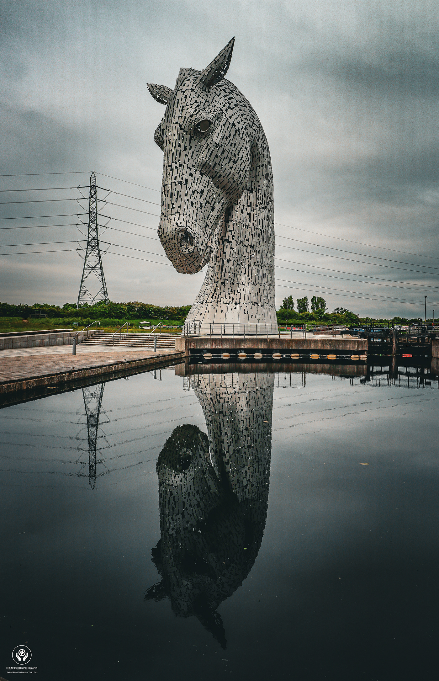 scotland Landscape Travel architecture monument UK sculpture metal falkirk kelpies