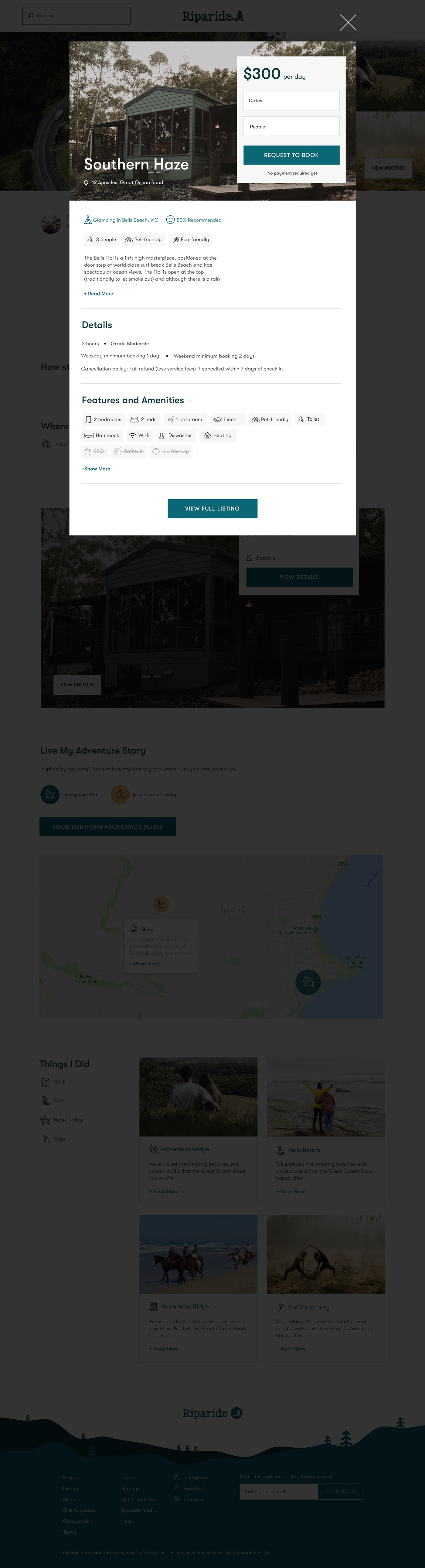 Accommodation airbnb design UI ux mobile