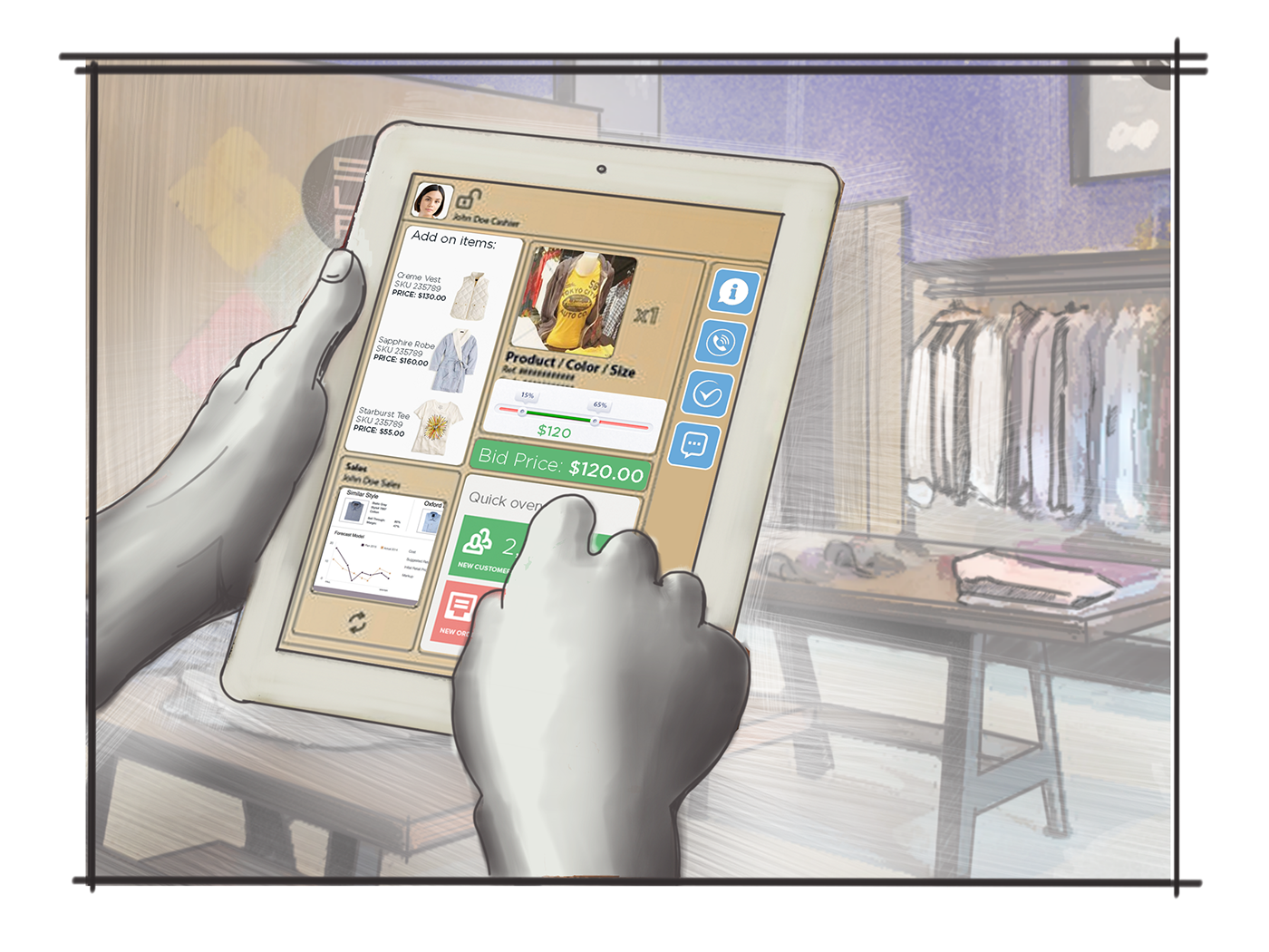 banking Shopping app application sketch sketchbook pro concept art Cintiq transaction Mobile Payments