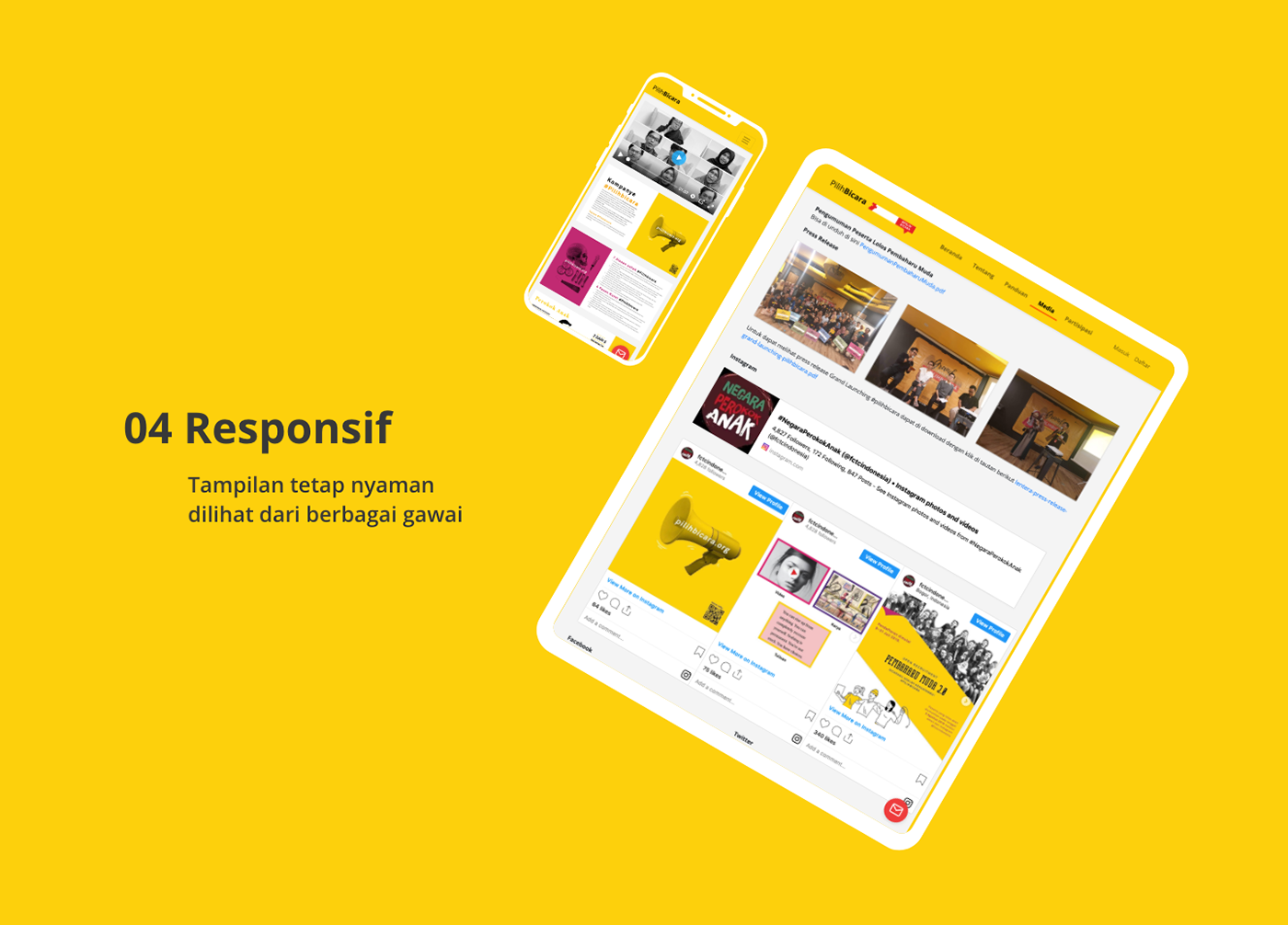 campaign Responsive UI Web Design  web development  Website