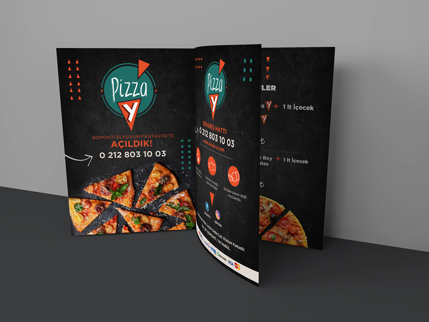 branding  Pizza restaurant fastfood pizza branding ID Packaging Food  cartoon Turkey