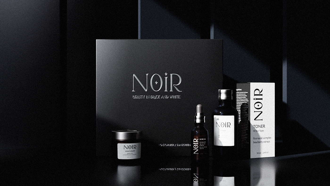 beauty identity skincare Packaging visual identity Brand Design packaging design black and white