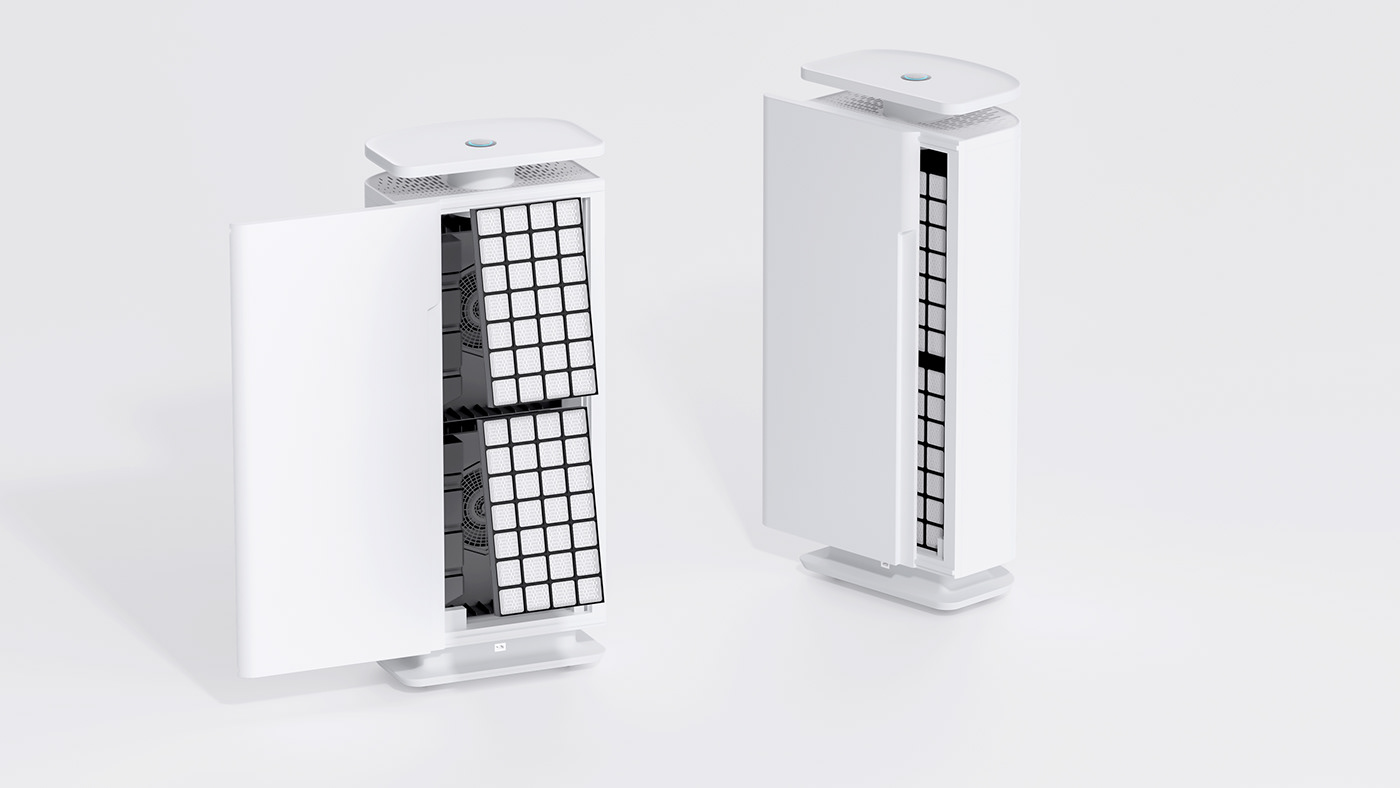 air purifier industrial design  product design  design 0 series