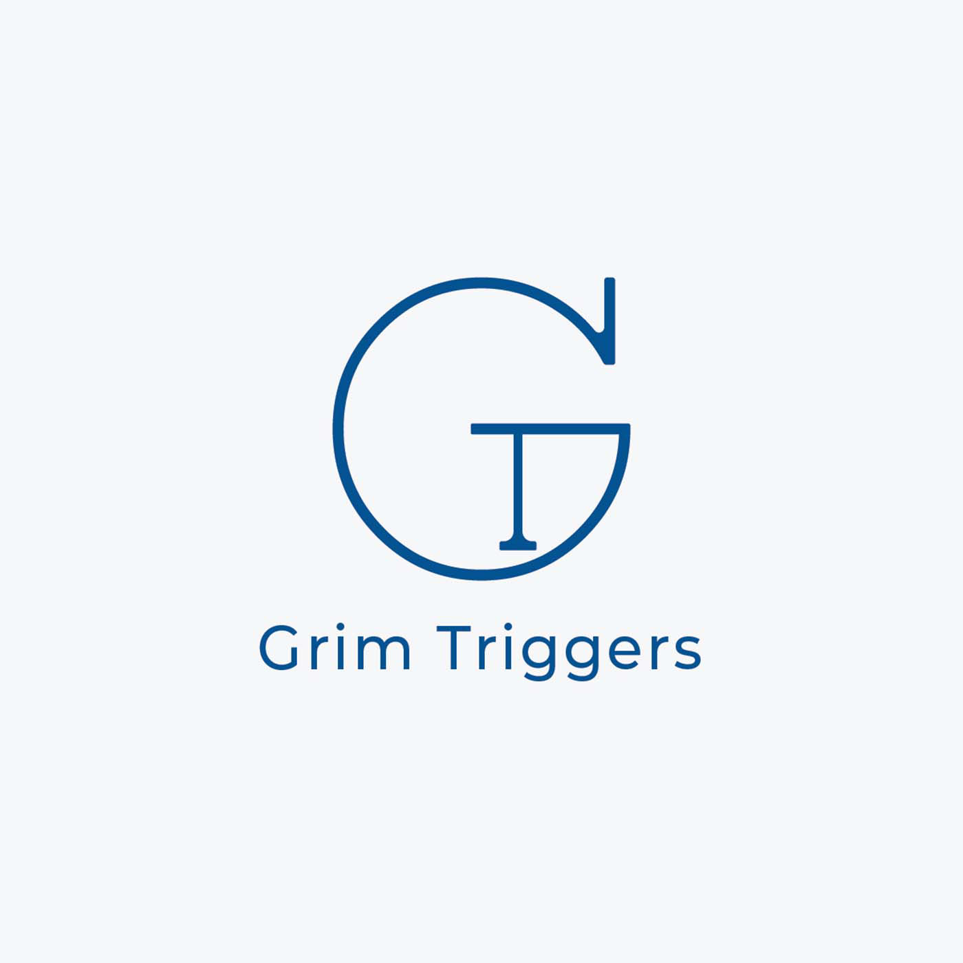 Brand Design brand identity branding  Fighter graphic design  grim Gun guns Logo Design trigger