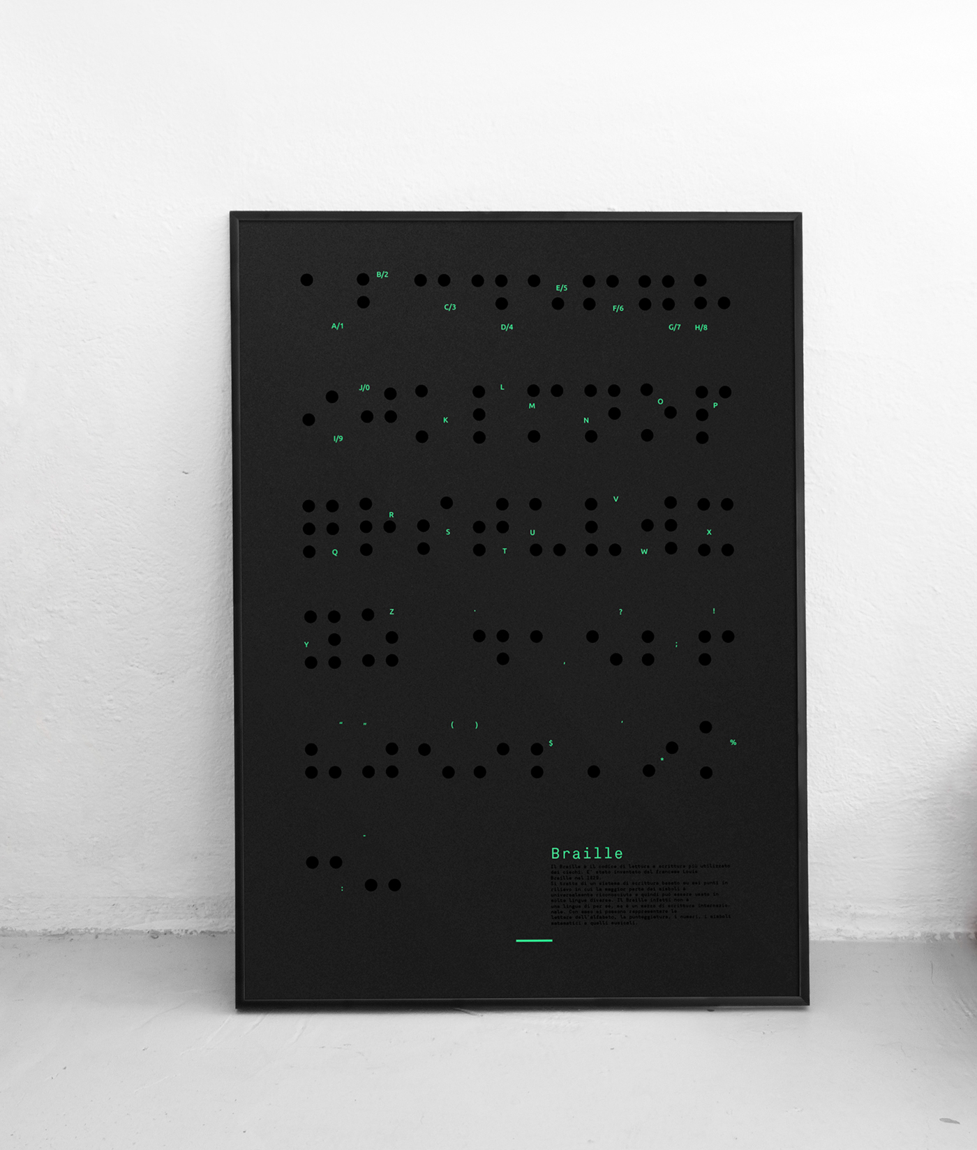 poster Braille posterdesign design color