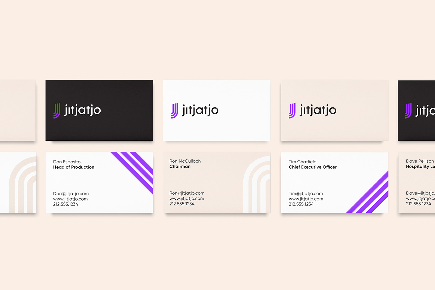 jitjatjo branding  design logo purple Mobile app digital nyc breel b-reel