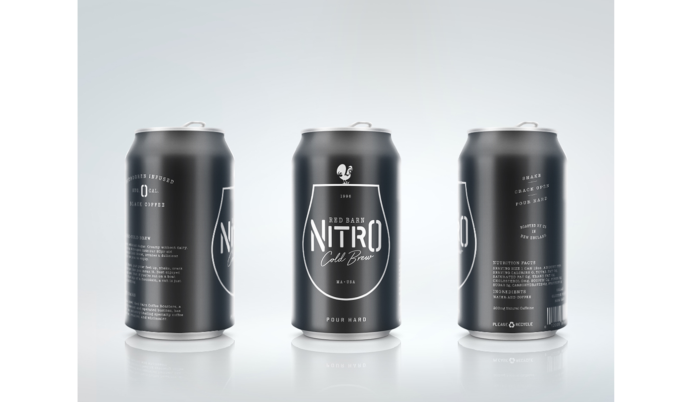 boston Coffee nitro can Packaging barn red barn roasters Cold Brew