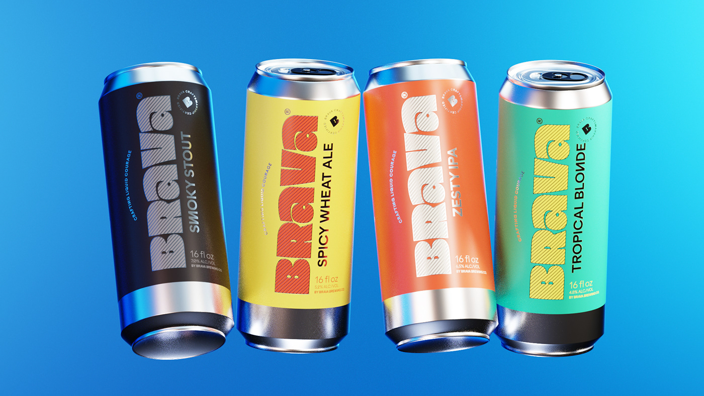 beer drink beverage alcohol bottle brand identity can Packaging Freelance Logo Design
