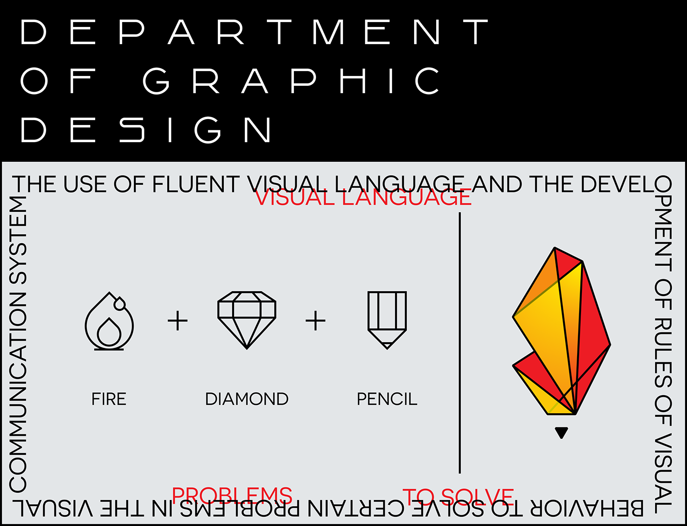 logo font design Logotype identity poster fire diamond  Exhibition  Education