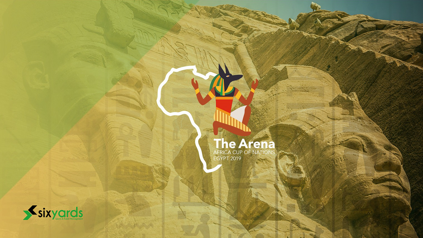 egypt brand logo art direction  football sport African Cup presentation Layout