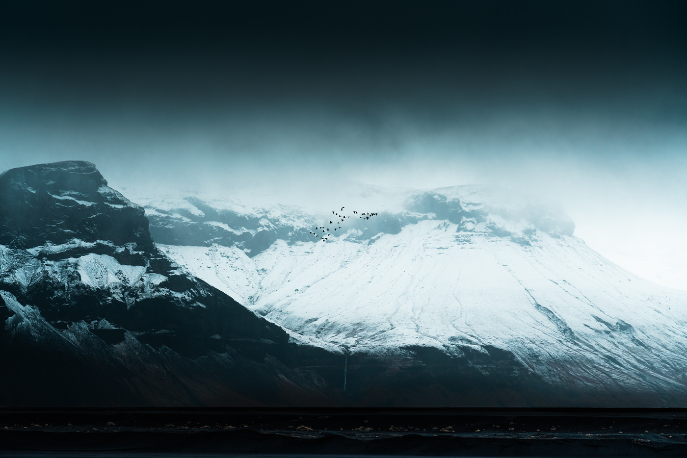iceland Landscape Photography  mountains Outdoor Nature adventure mood atmosphere fog